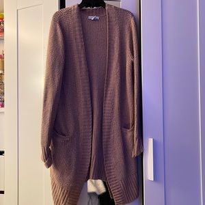 4% alpaca knit cardigan